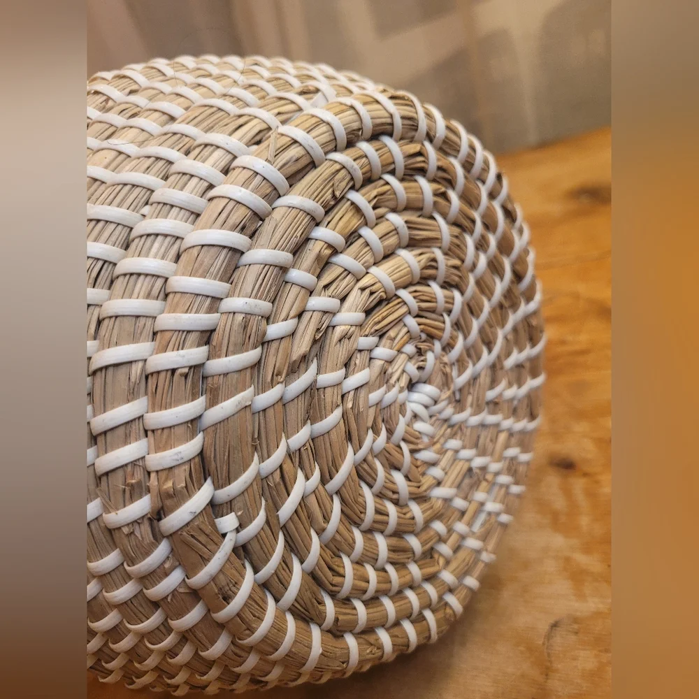 Nicole Miller Large Woven Boho Basket